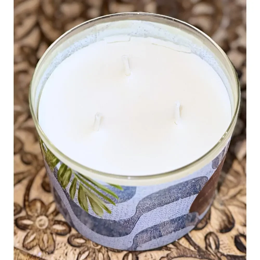 Lot of 2 Bath & Body Works Banana Cream Latte Scented Large 3-Wick Candle 14.5oz